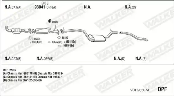 WALKER VOH28567A