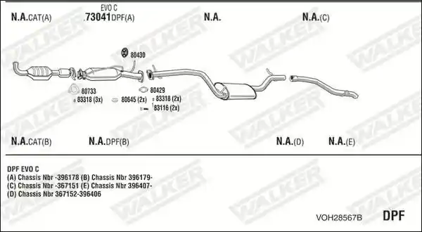 WALKER VOH28567B