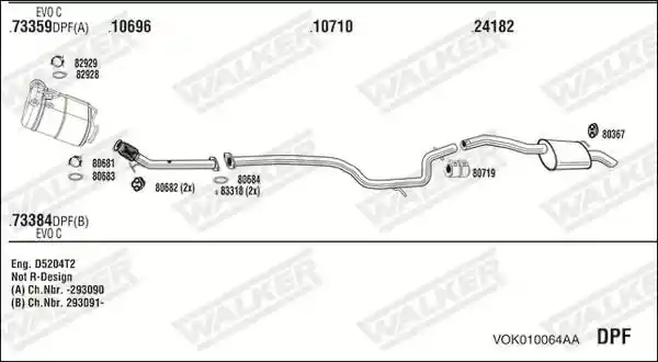 WALKER VOK010064AA