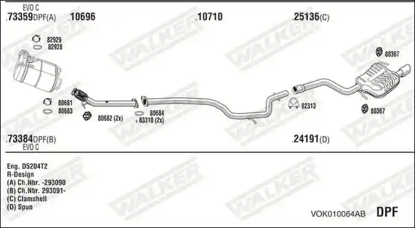 WALKER VOK010064AB