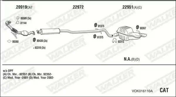 WALKER VOK016110A