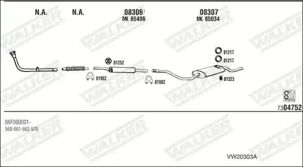 WALKER VW20303A