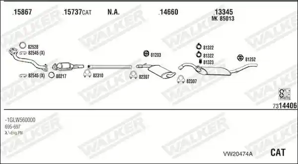 WALKER VW20474A