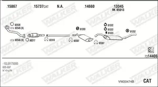 WALKER VW20474B