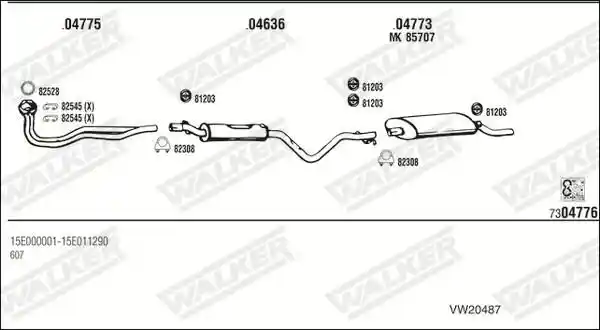 WALKER VW20487