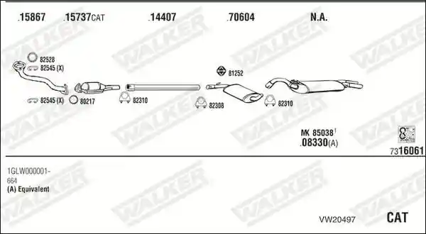 WALKER VW20497