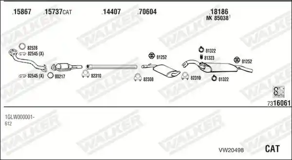 WALKER VW20498