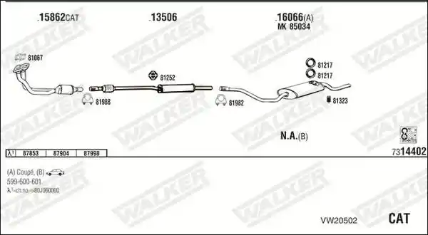 WALKER VW20502