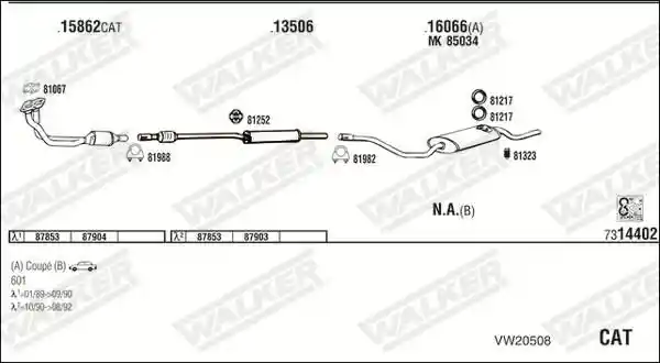 WALKER VW20508