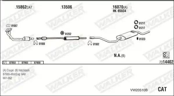 WALKER VW20510B