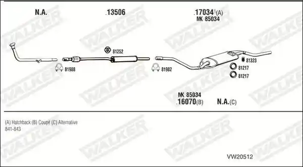 WALKER VW20512