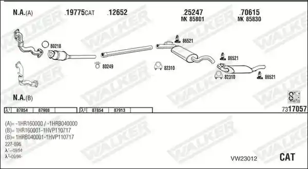 WALKER VW23012