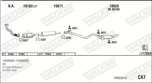WALKER VW23015