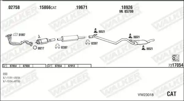 WALKER VW23018