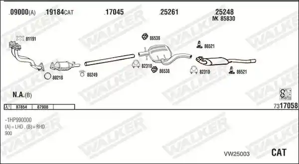 WALKER VW25003