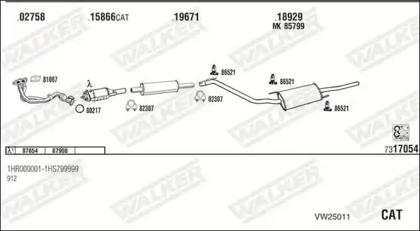 WALKER VW25011