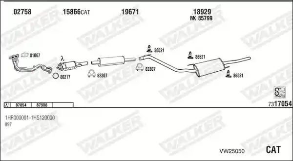 WALKER VW25050