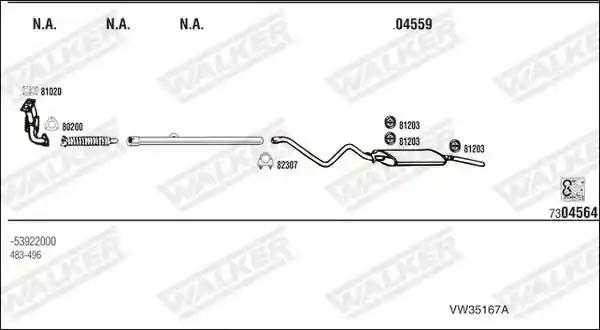 WALKER VW35167A