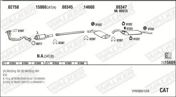 WALKER VW36012A