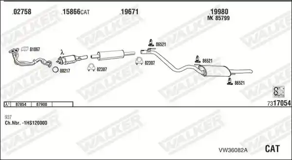 WALKER VW36082A