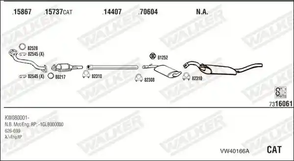 WALKER VW40166A