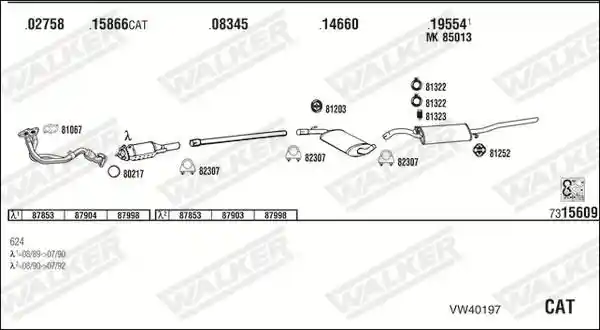 WALKER VW40197