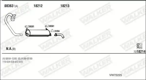 WALKER VW72225