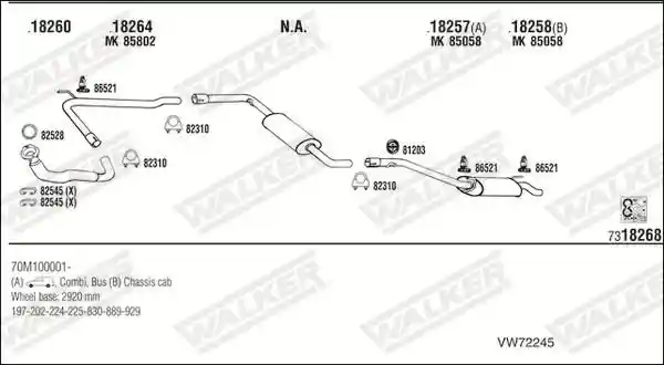 WALKER VW72245