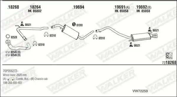WALKER VW72259