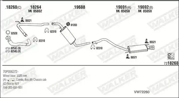 WALKER VW72260