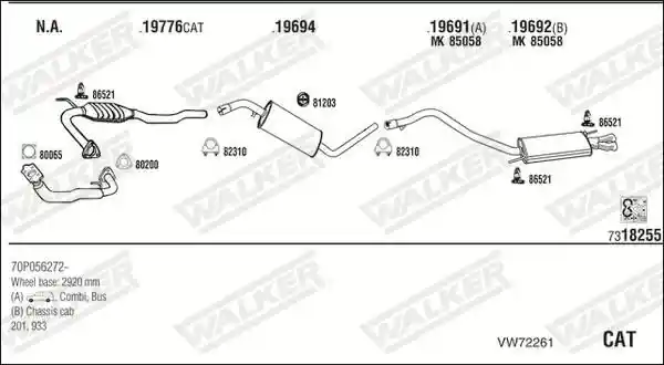 WALKER VW72261