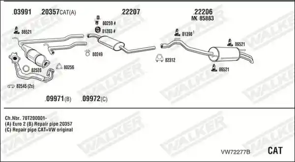 WALKER VW72277B