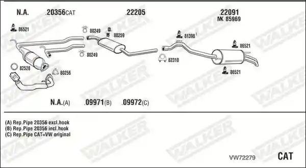 WALKER VW72279