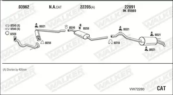 WALKER VW72280