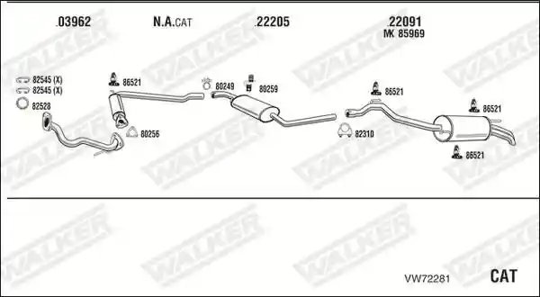 WALKER VW72281