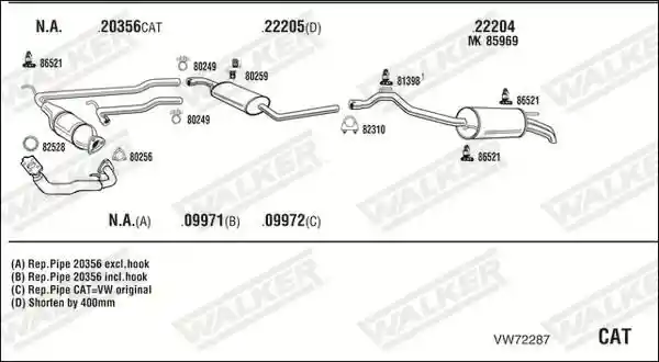 WALKER VW72287