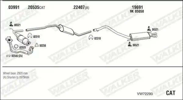 WALKER VW72290