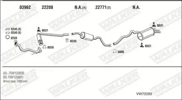 WALKER VW72293