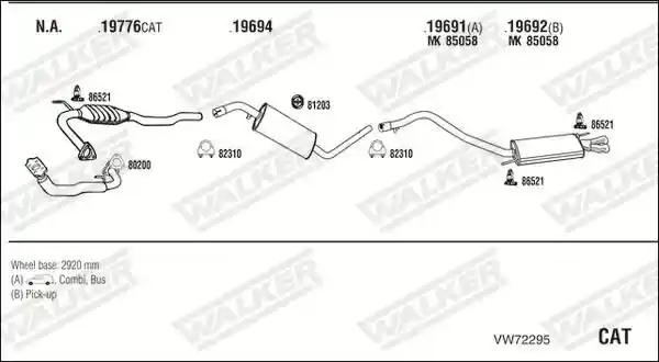 WALKER VW72295