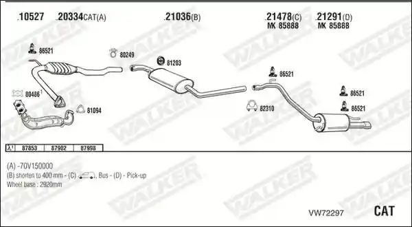 WALKER VW72297