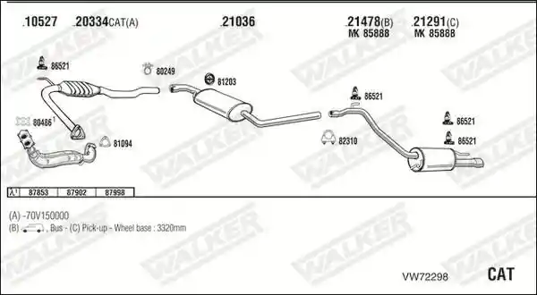 WALKER VW72298