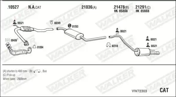 WALKER VW72303