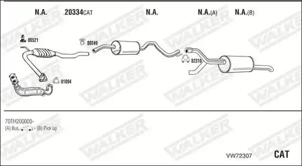 WALKER VW72307