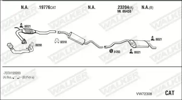 WALKER VW72308