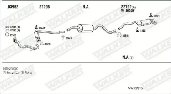 WALKER VW72315