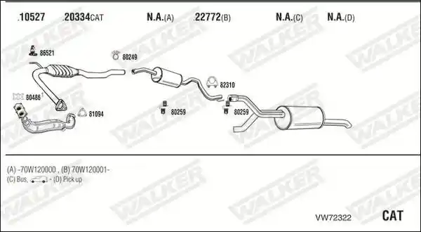 WALKER VW72322