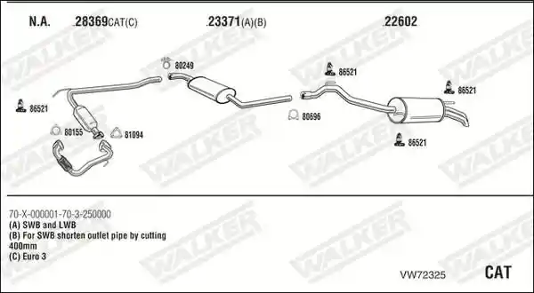 WALKER VW72325