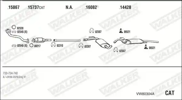 WALKER VW80304A