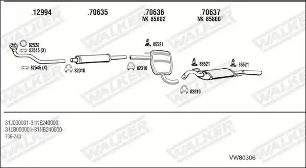 WALKER VW80306