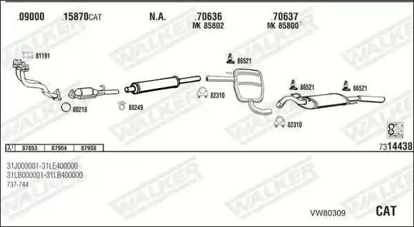 WALKER VW80309